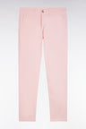 Pink straight-cut stretch cotton pleat-free chinos