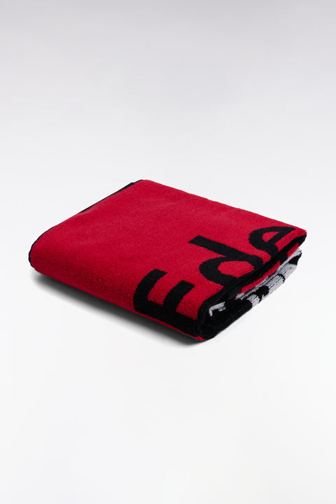 Eden Park logo fuchsia beach towel in cotton - Image 2