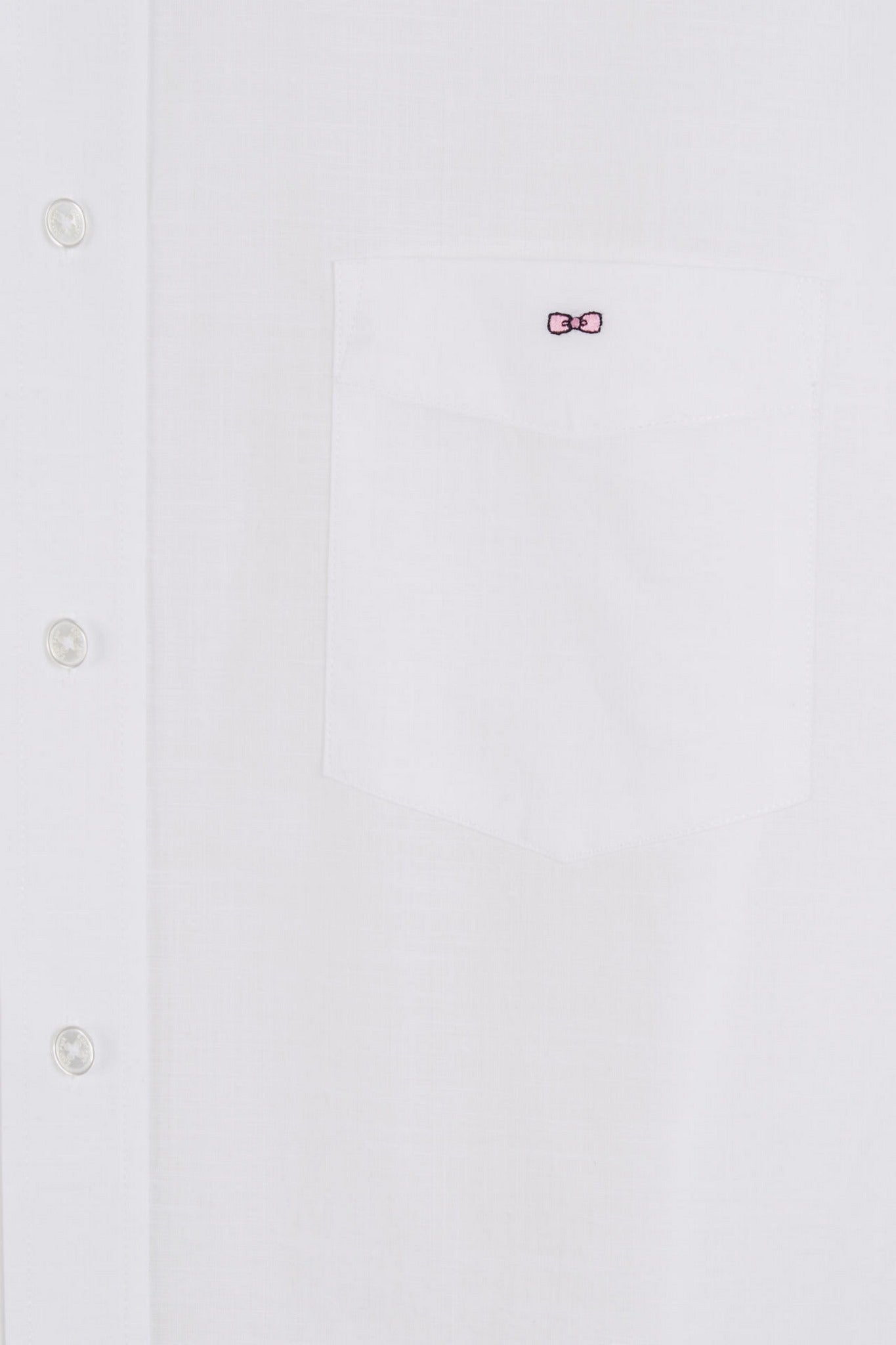 White shirt in cotton dobby