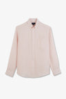 Plain pink linen shirt