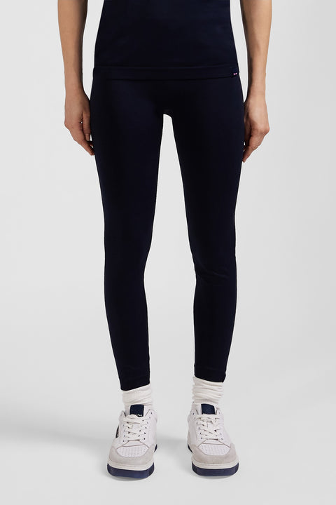 Navy blue stretch sports jogging bottoms - Image 2