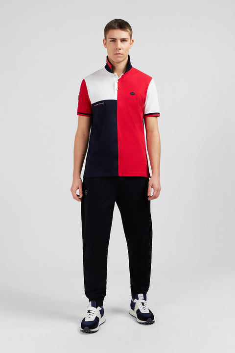 Short-sleeved colour-block XV de France polo shirt - Image 1