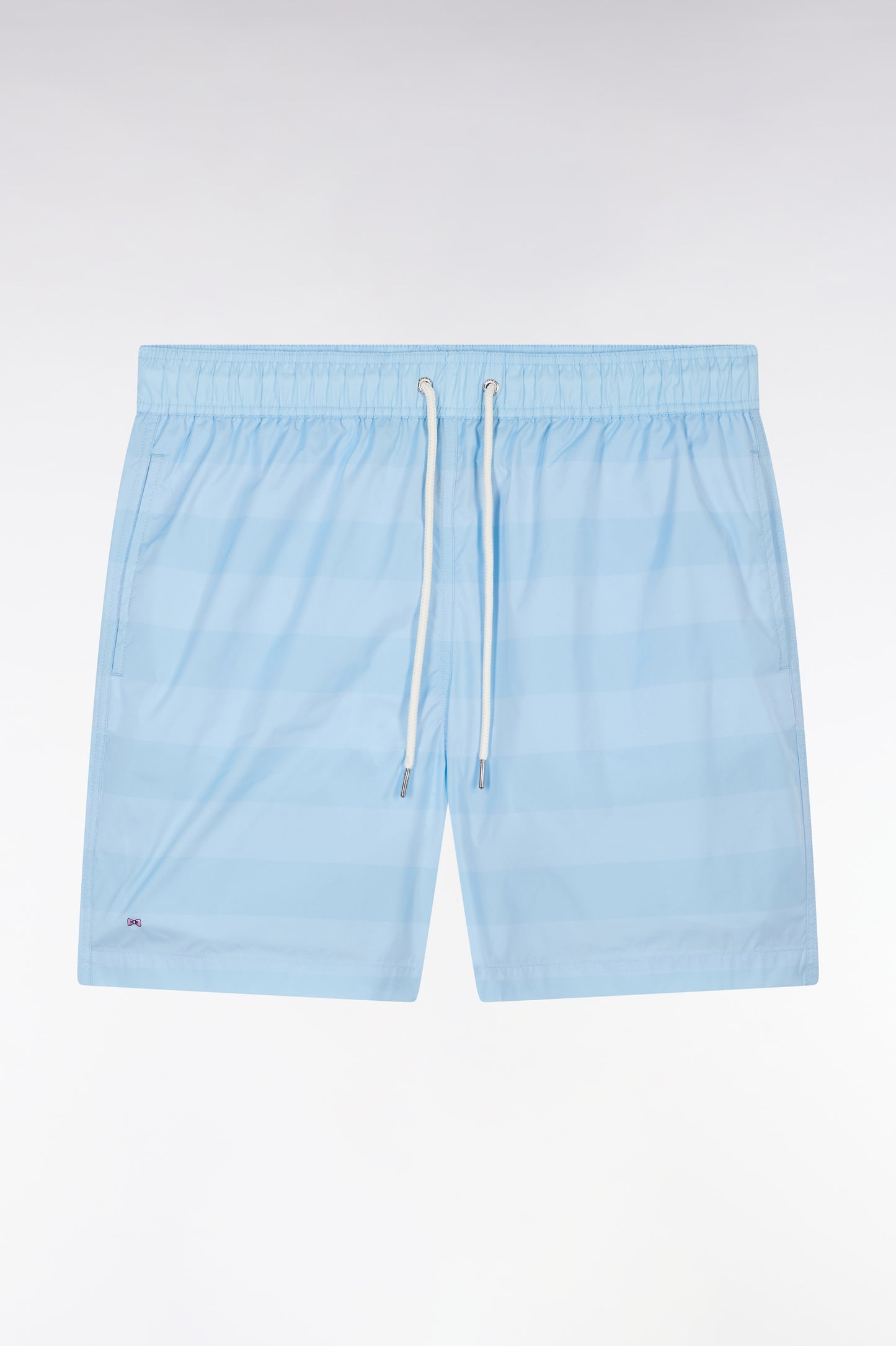 Sky blue striped swimsuit