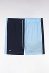 Two-tone swimsuit in sky blue and navy