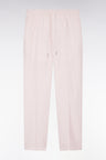 Pink linen and stretch cotton elasticated pants