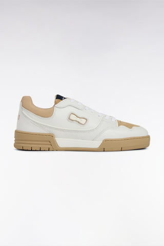 White and beige EP10 leather sneakers
