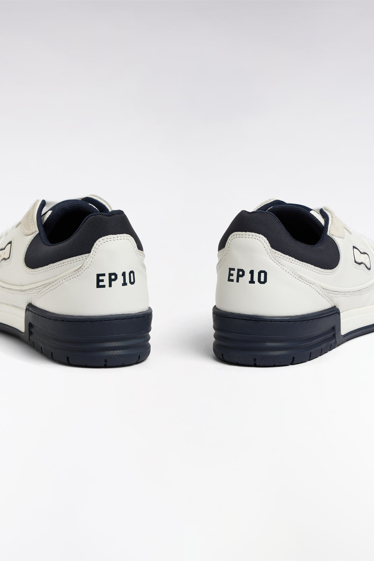 EP10 sneakers in white and navy leather