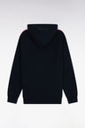 Relaxed-fit navy and pink cotton hoodie