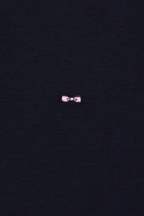 Navy blue straight-cut T-shirt - Image 2