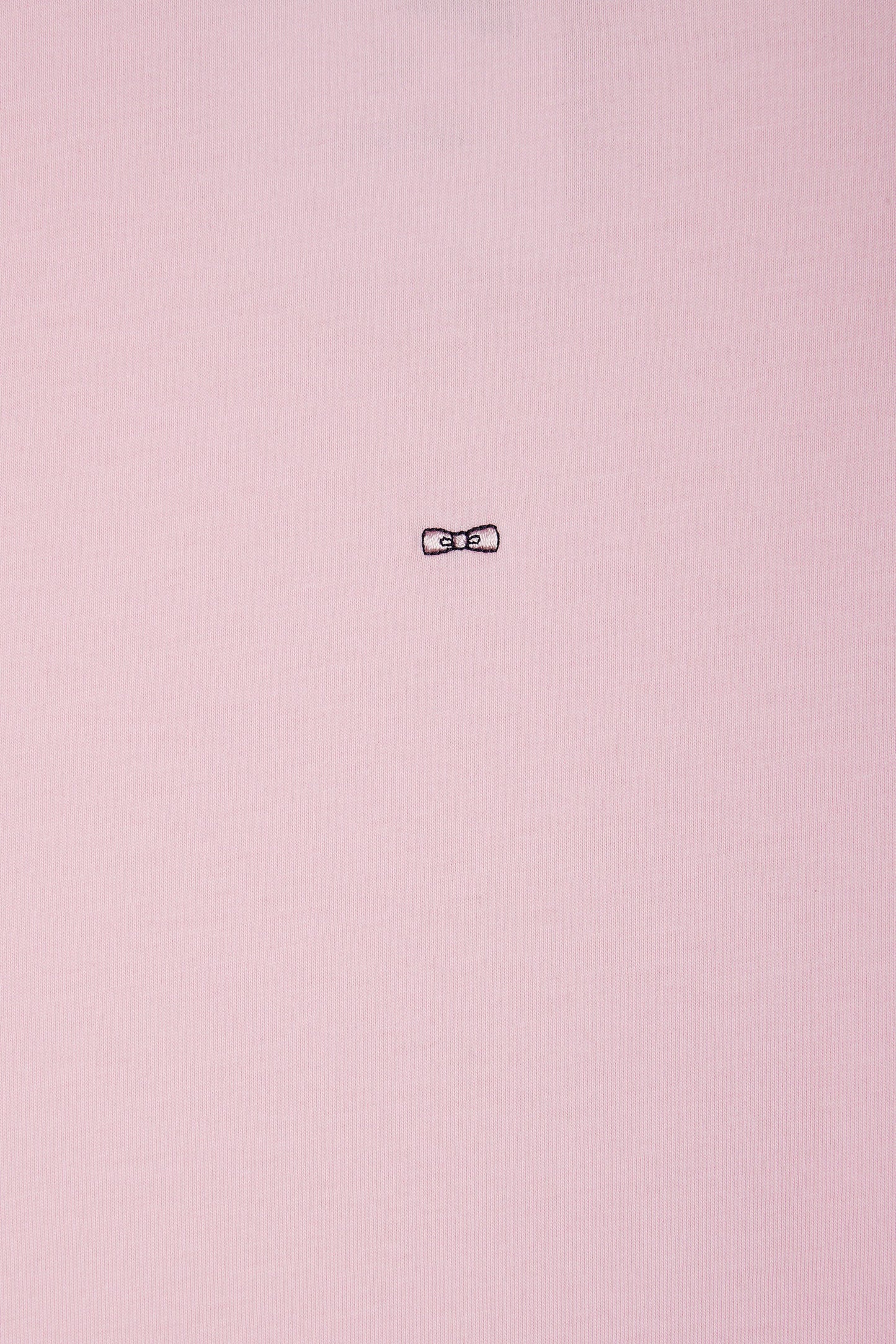 Straight-fit pink Pima cotton T-shirt