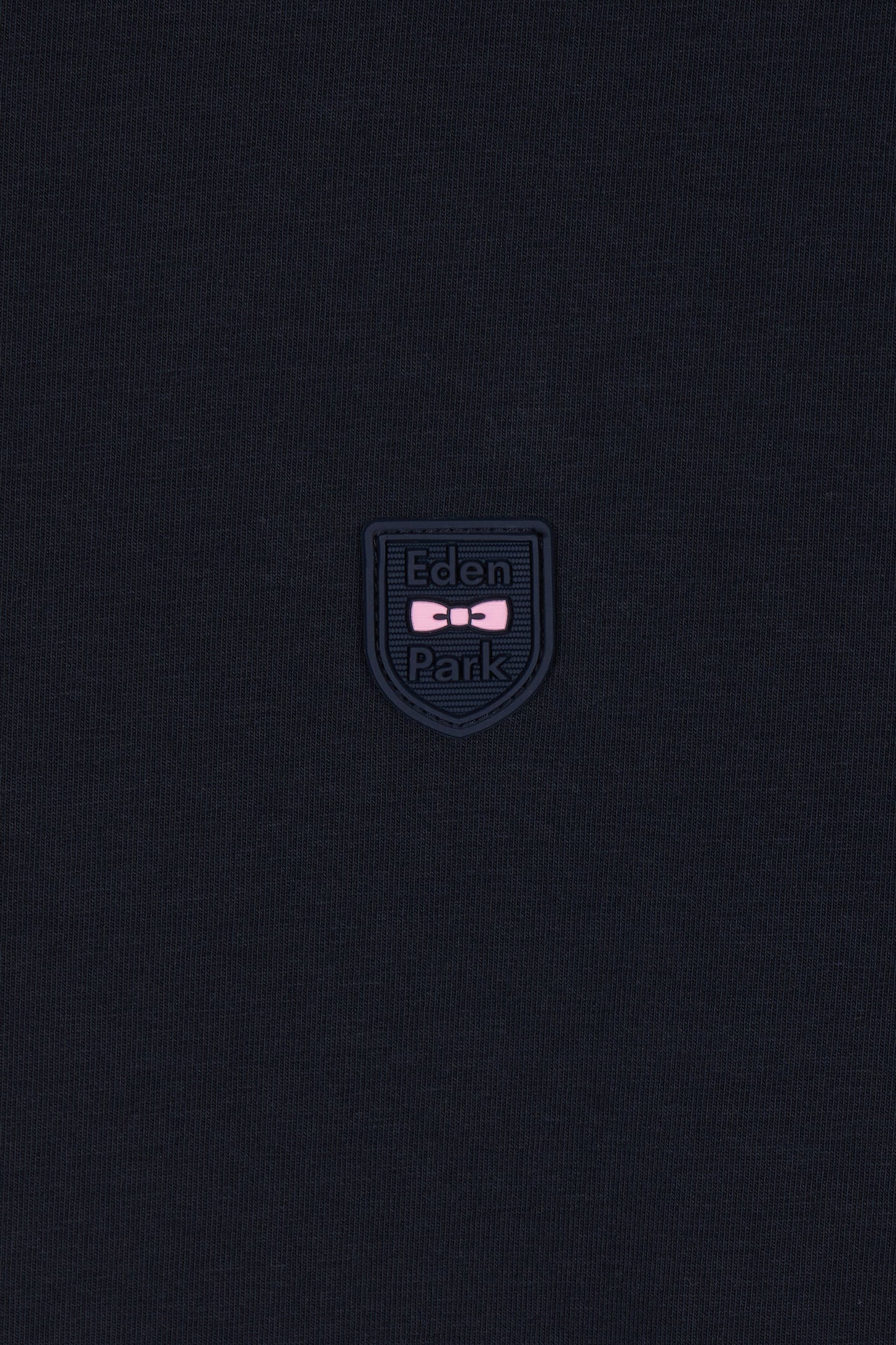 Slim-fit navy stretch cotton T-shirt