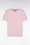 T-shirt in pink cotton cutted cut
