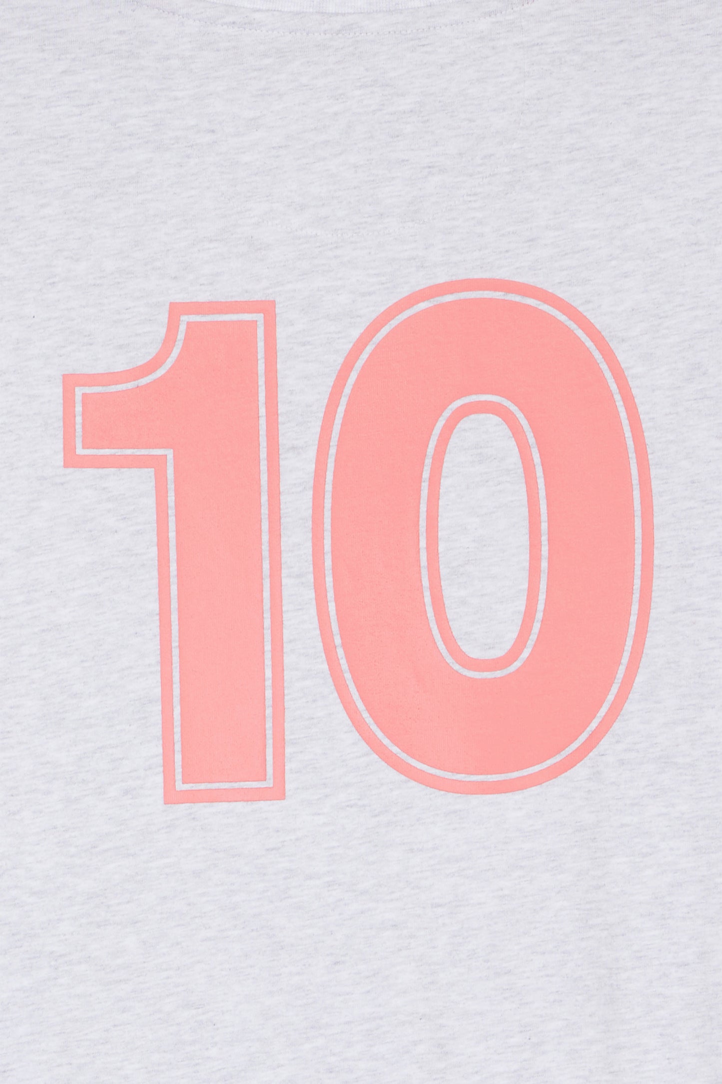 Grey and red cotton T-shirt 10, relaxed fit