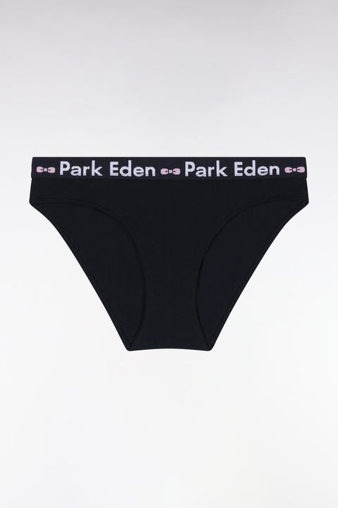 Navy stretch cotton panties - Image 1