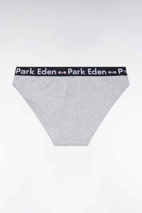 Grey stretch cotton panties - Image 2