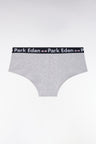 Grey stretch cotton shorty briefs
