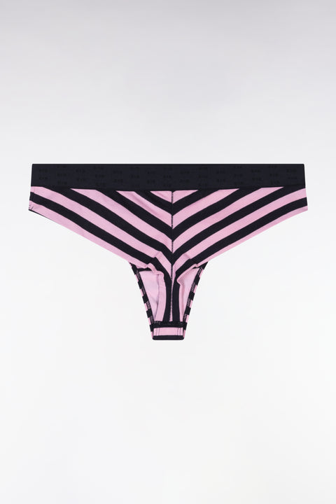 Tango panties in navy and pink strapped stretch modal - Image 2