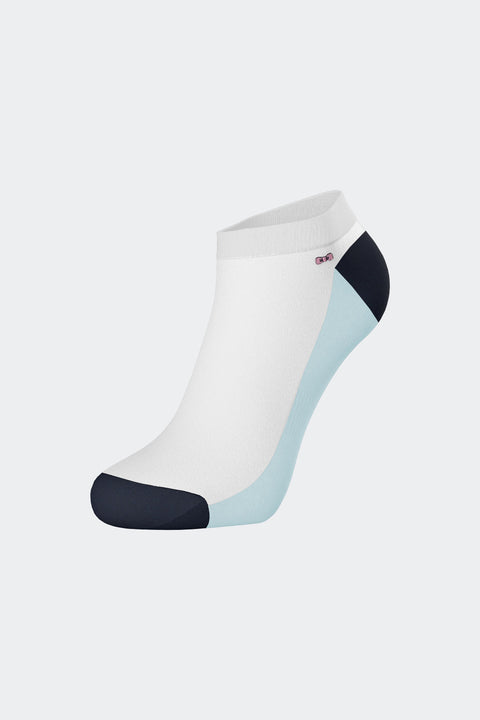 Paire de chaussettes en coton mélangé bicolore bleu ciel - Image 1