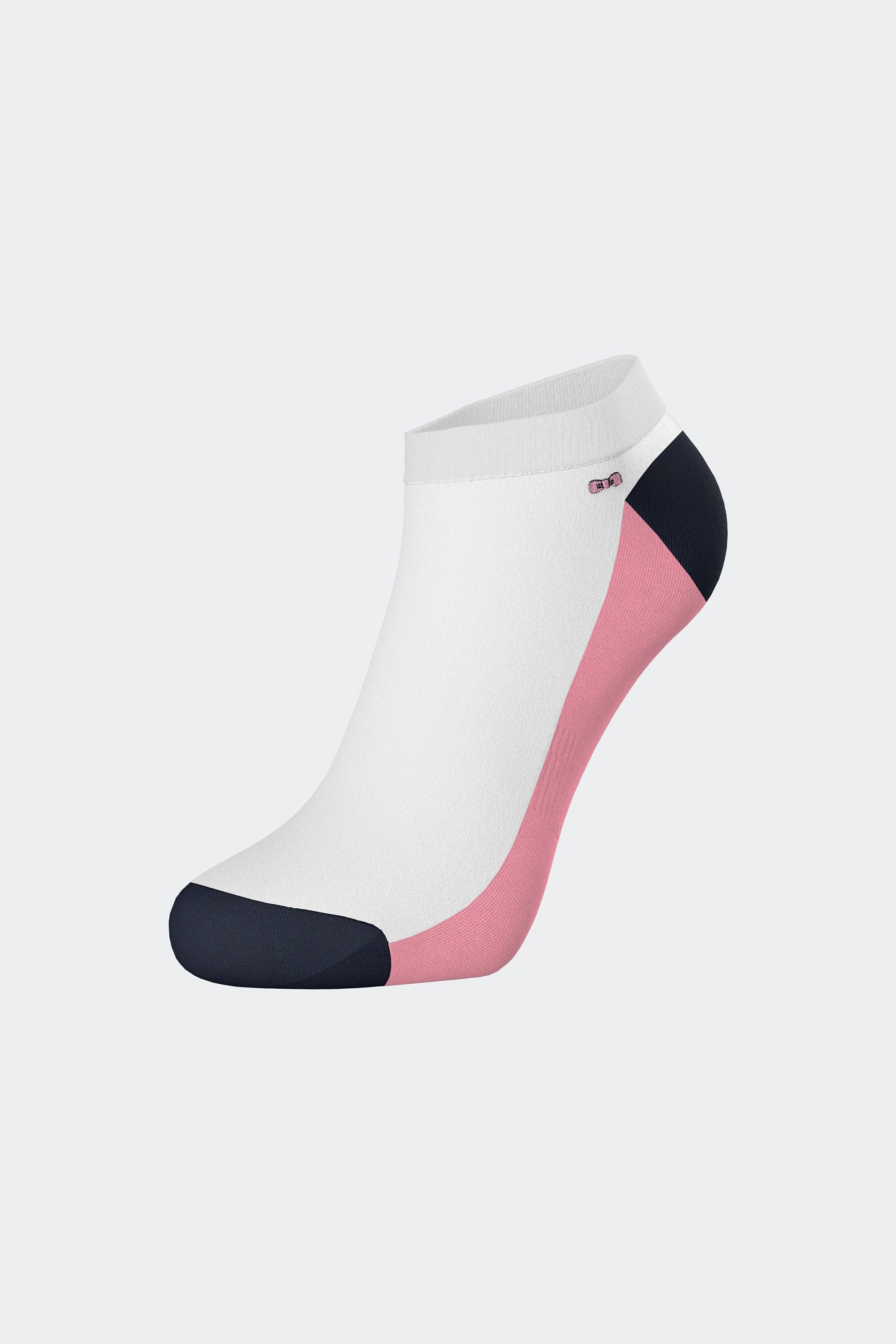 Paire de chaussettes en coton mélangé bicolore rose