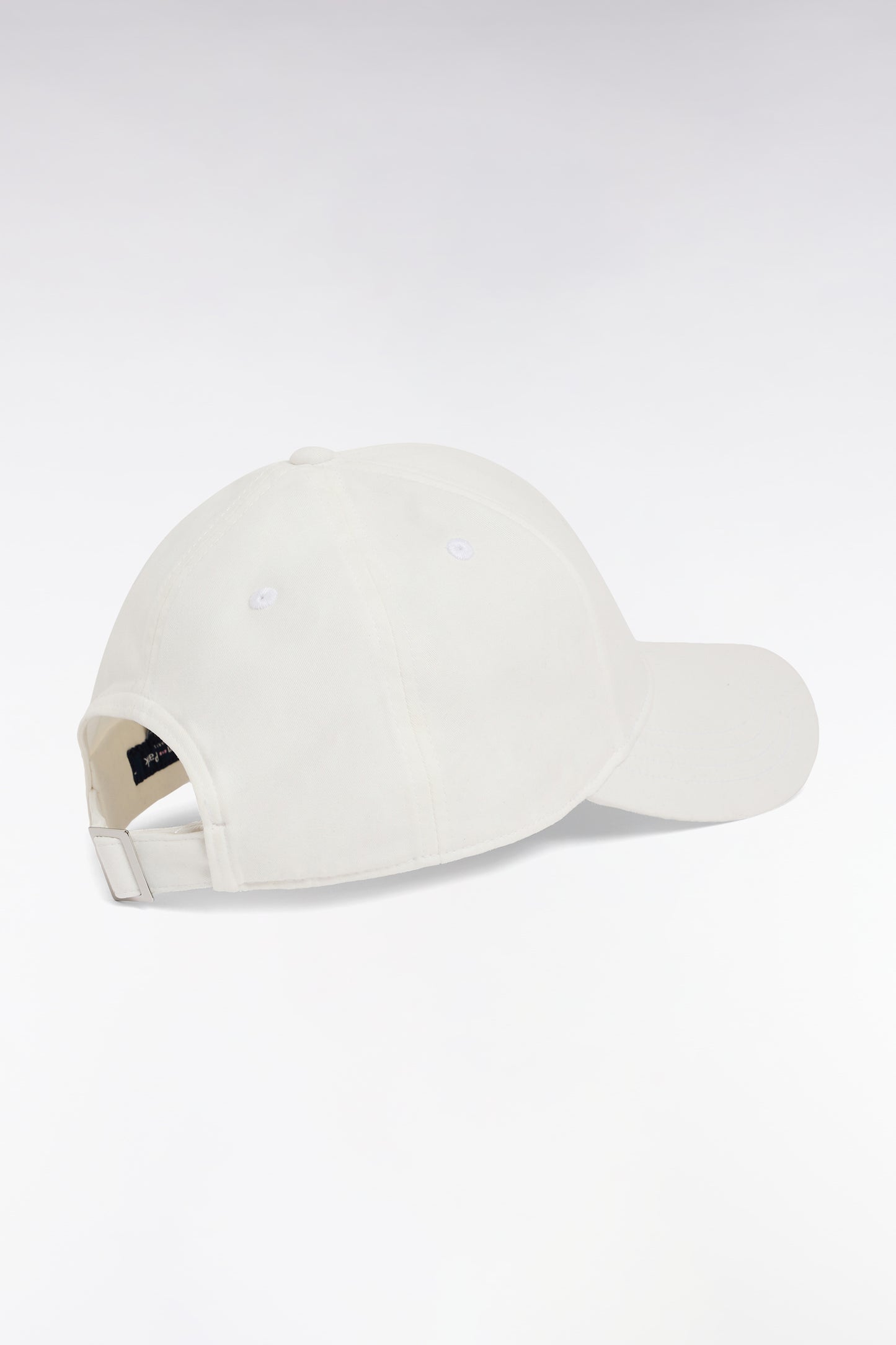 Casquette en twill de coton stretch écru