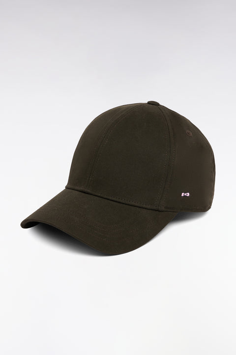 Casquette en twill de coton stretch kaki - Image 1