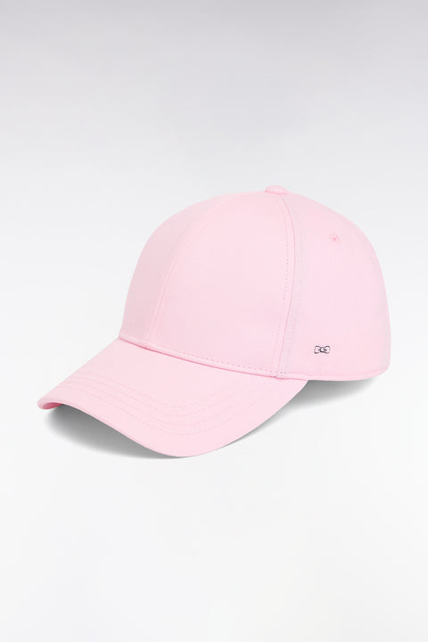 Casquette unie en coton rose - Image 1