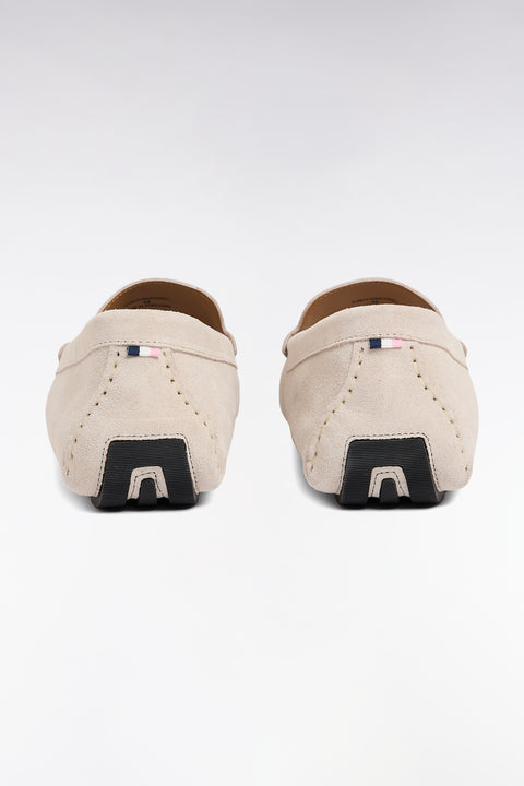 Mocassins en cuir suédé écru - Image 3