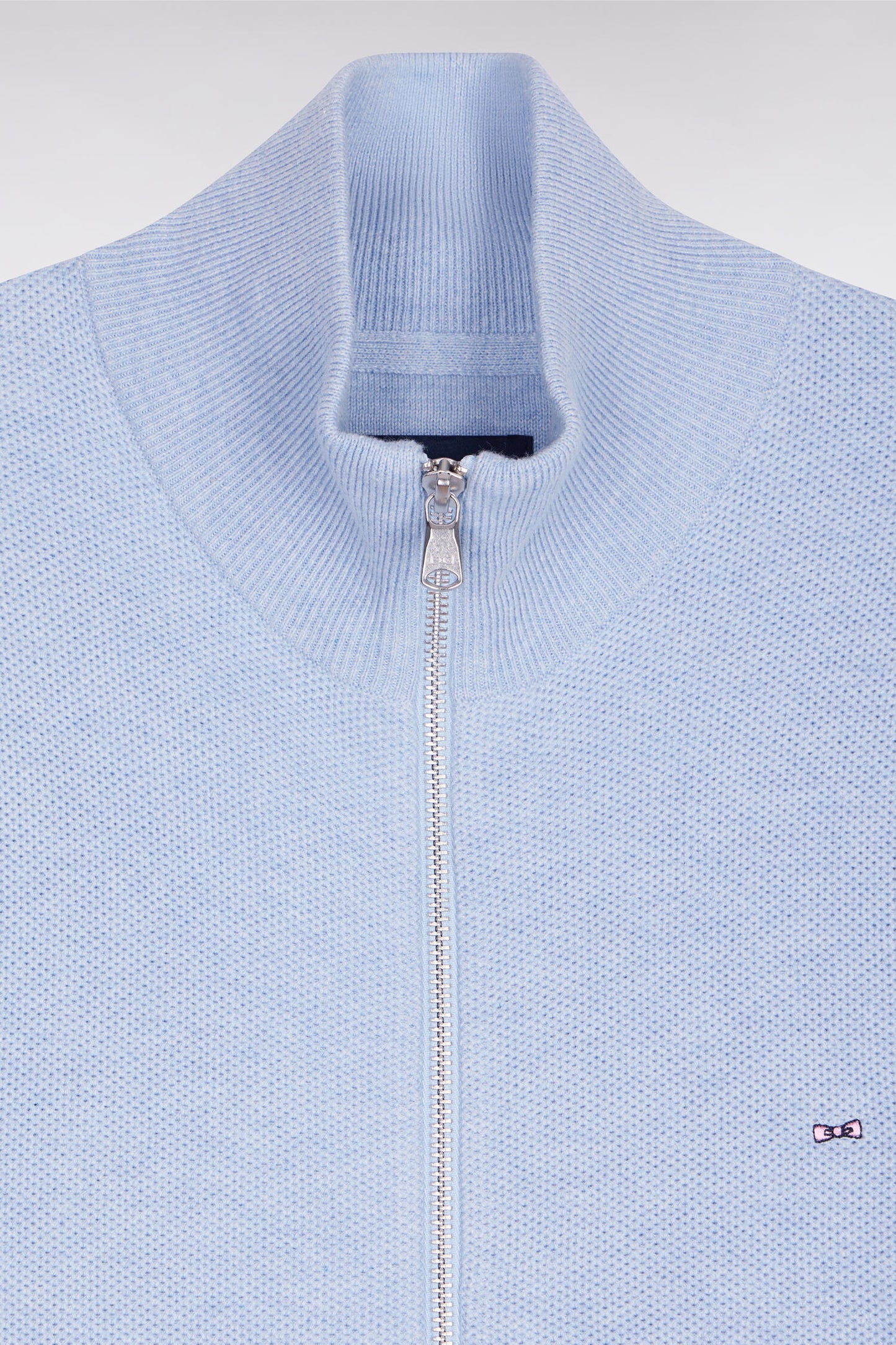 Sky cotton zipped cardigan