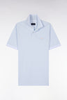 Polo à manches courtes en coton ciel