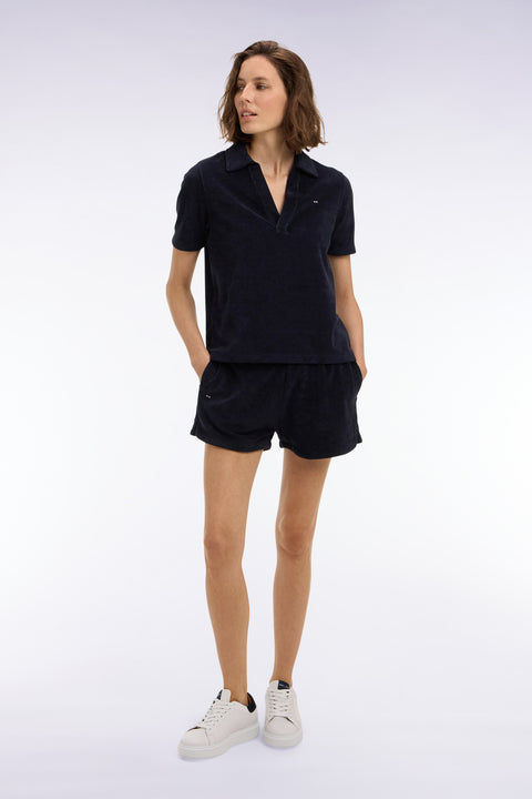 Short taille élastiqué en éponge marine coupe regular - Image 1