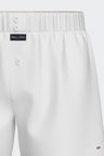 White cotton poplin boxer shorts