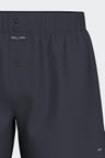 Navy cotton poplin boxer shorts