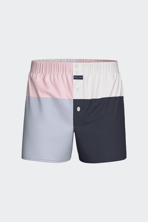 Colorblock cotton poplin boxer shorts - Image 1