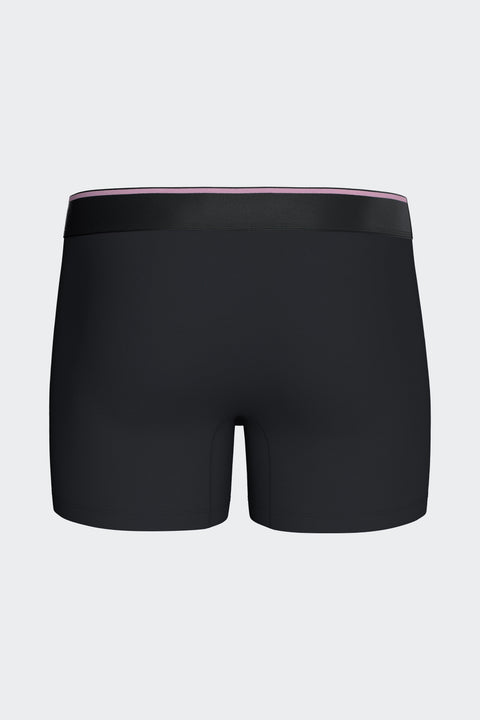Boxer shorts in navy stretch cotton jersey - Image 3