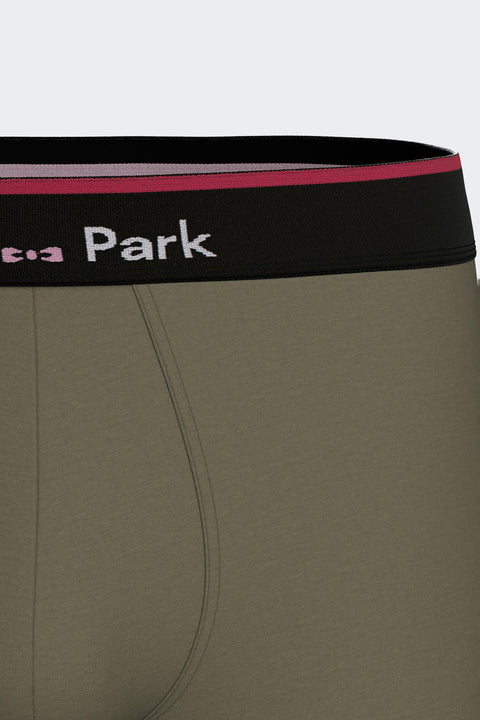 Boxer en jersey de coton stretch kaki - Image 2