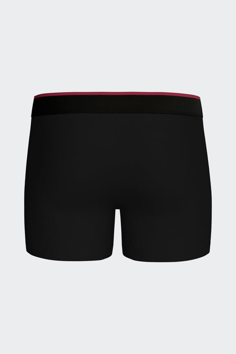 Boxer shorts in black stretch cotton jersey - Image 3