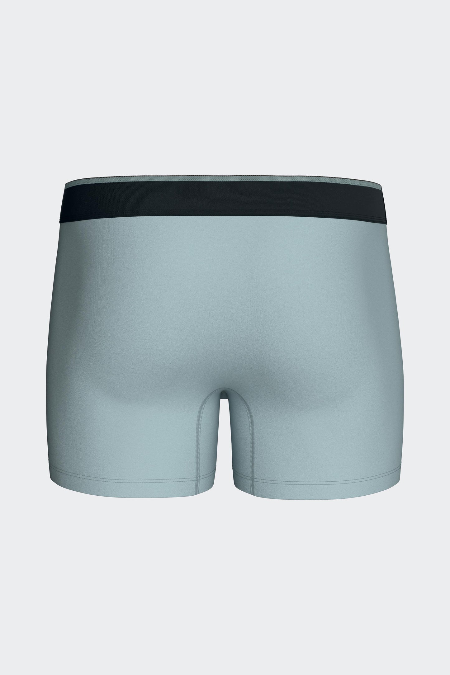 Boxer shorts in sea green stretch cotton jersey