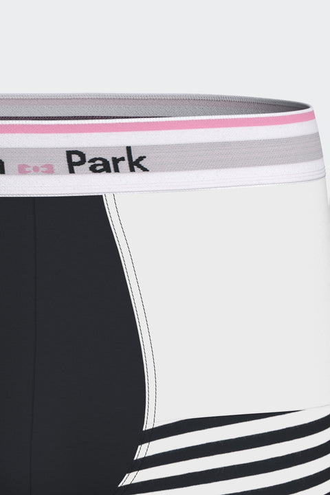 Boxer shorts in colorblock stretch cotton jersey - Image 3