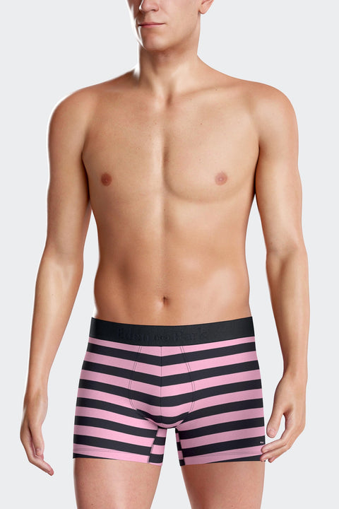 Pink striped stretch cotton boxers - Image 2