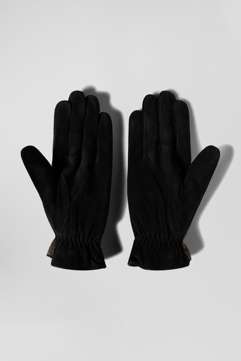 Men's brown leather gloves - Image 2