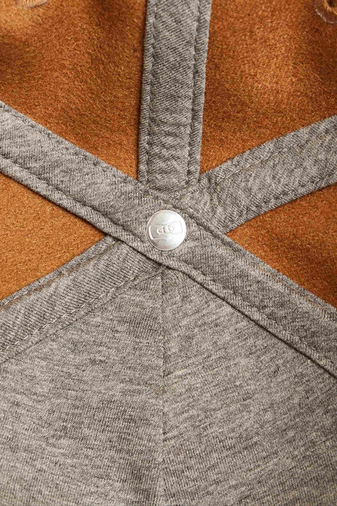 Camel wool blend cap with 10 embroidery - Image 3