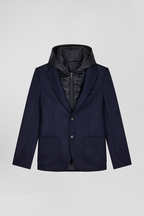 Navy blue 2-in-1 wool blend blazer Modern fit - Image 2