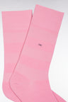Pink stretch cotton blend socks