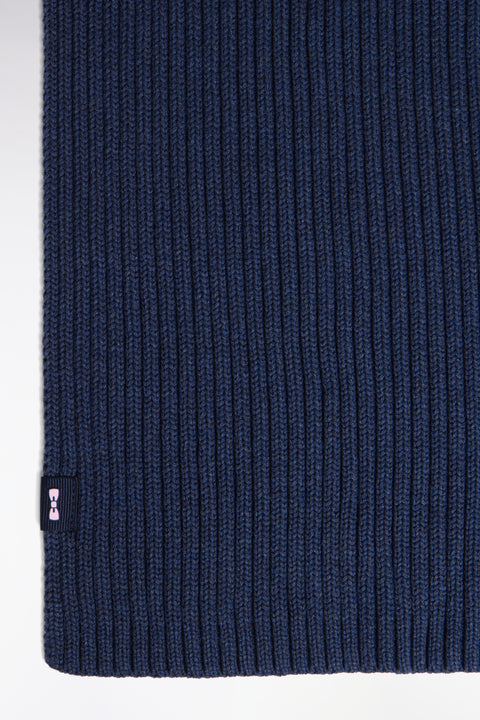 Navy cotton scarf - Image 2