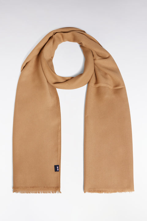 Ochre fringed scarf - Image 1