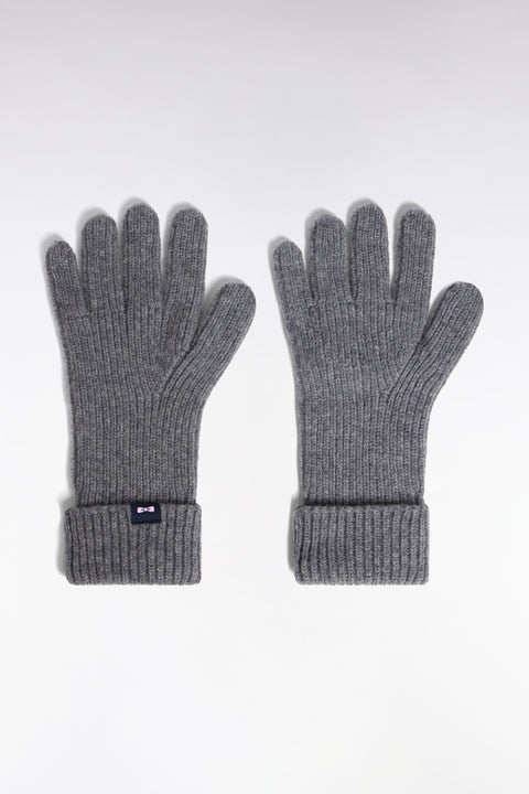 Grey wool gloves - Image 1