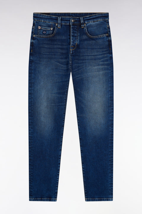 Blue stretch denim 5-pocket slim fit jeans - Image 2
