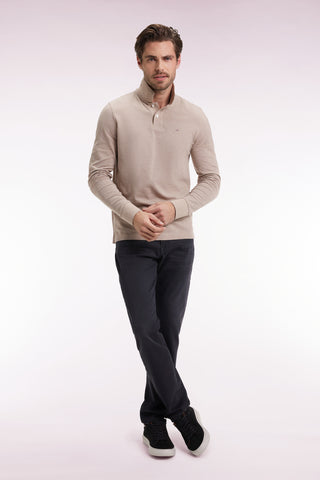 5-pocket jeans in black stretch denim blend with slim fit