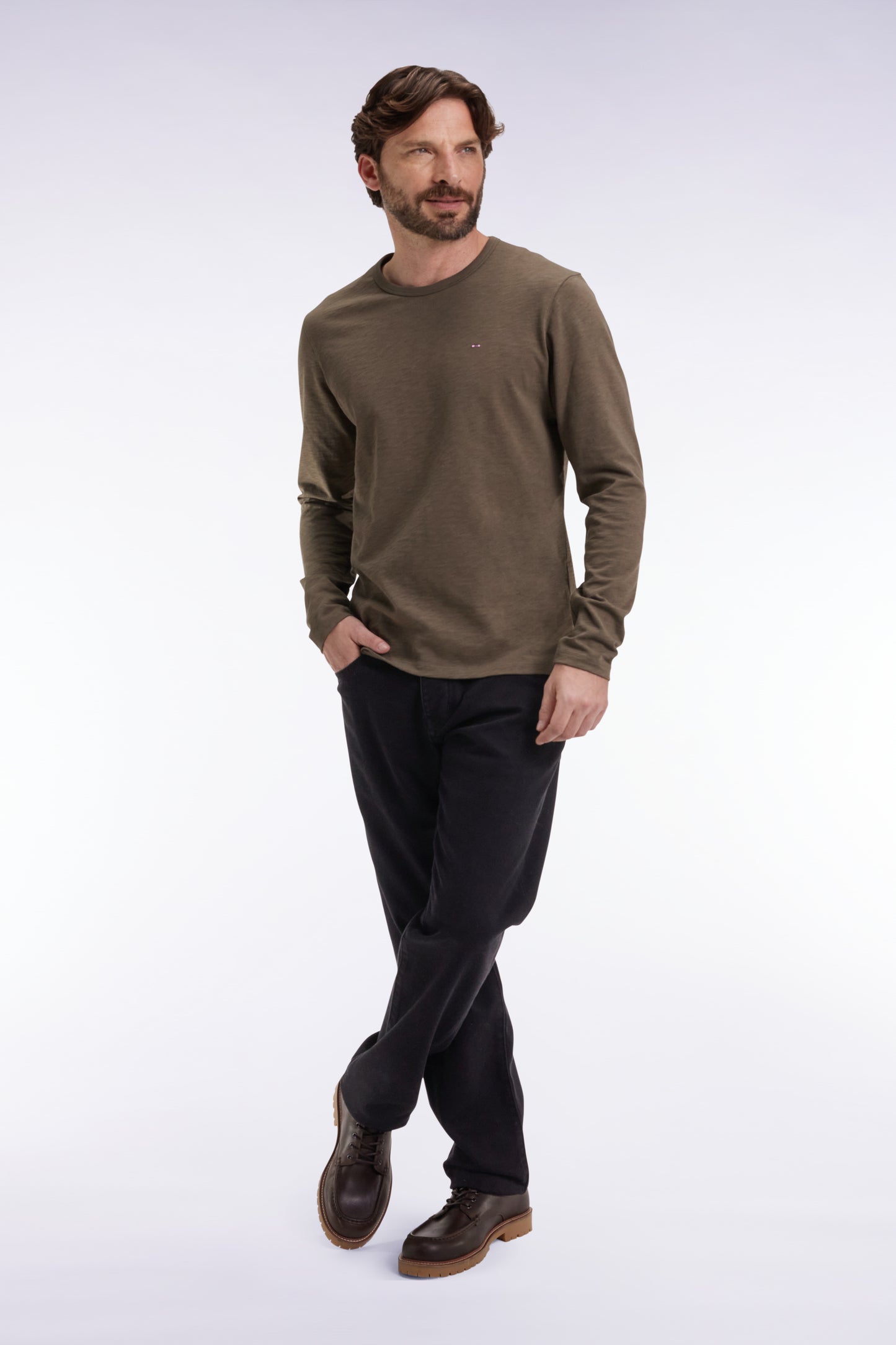 5-pocket jeans in black stretch denim blend, regular fit