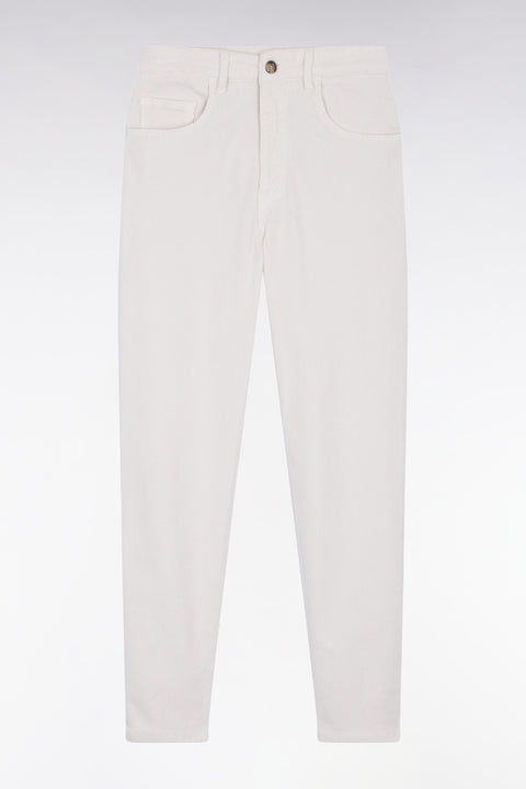 Ecru corduroy 5-pocket pants - Image 2